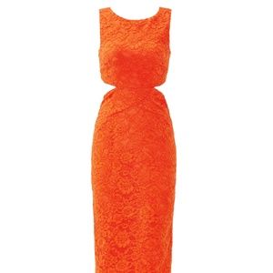 GUC Nicole Miller Orange Coast Gown, size 2R